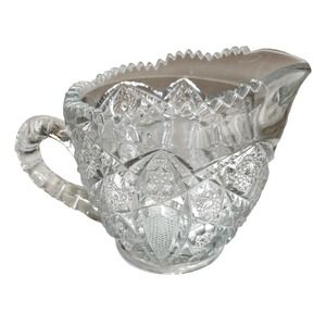 Vintage Small Glass Creamer Pitcher